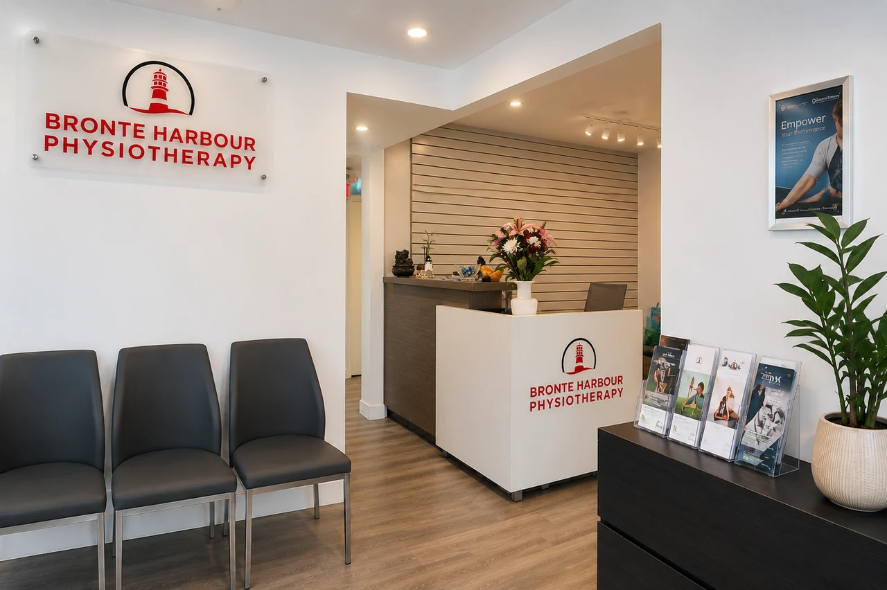 The Bronte Harbour Physiotherapy clinic reception and waiting area